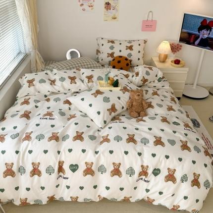 （总）昔可 2023新款可爱元气卧室新款全棉四件套