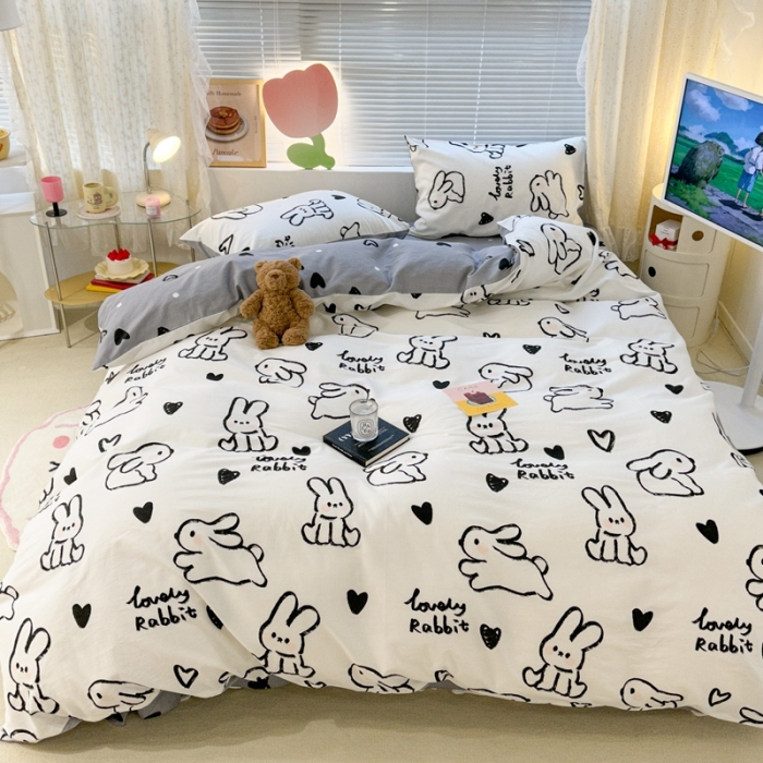 91家纺网 家纺一手货源 找家纺 （总）昔可 2023新款全棉卡通系列四件套