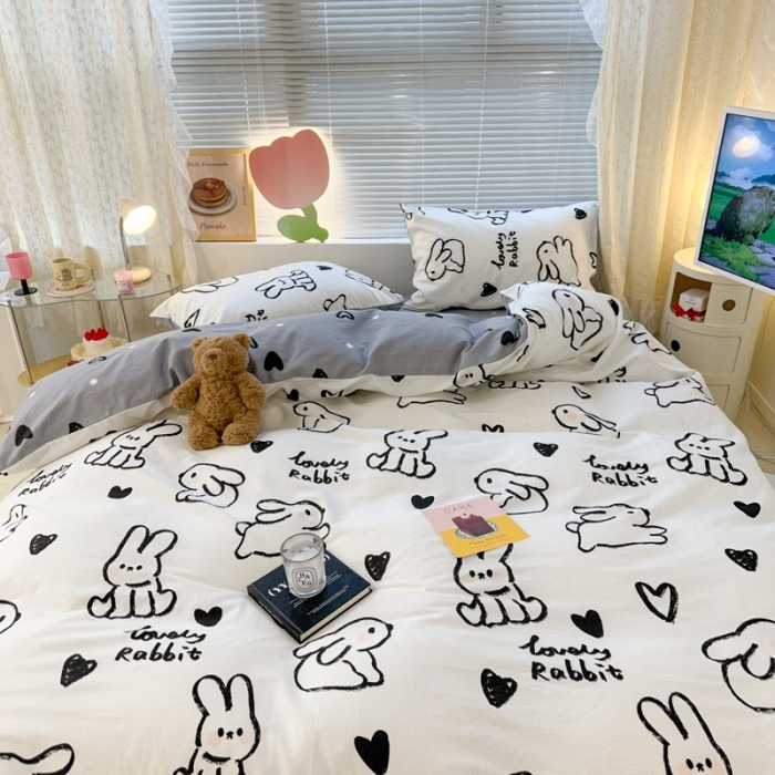 91家纺网 家纺一手货源 找家纺 （总）昔可 2023新款全棉卡通系列四件套