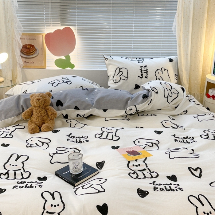 91家纺网 家纺一手货源 找家纺 （总）昔可 2023新款全棉卡通系列四件套