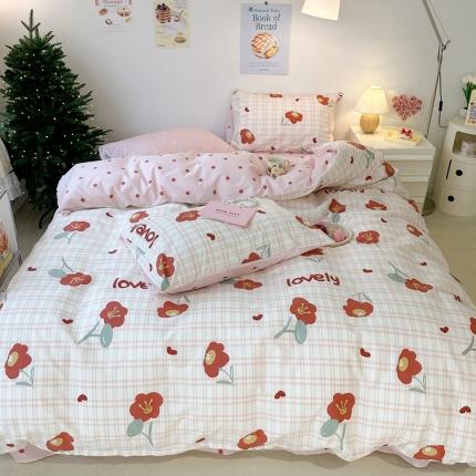 91家纺网 家纺一手货源 找家纺 （总）昔可家纺 2023新款圣诞系列全棉四件套