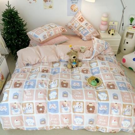 91家纺网 家纺一手货源 找家纺 （总）昔可家纺 2023新款圣诞系列全棉四件套