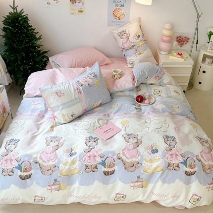 91家纺网 家纺一手货源 找家纺 （总）昔可家纺 2023新款圣诞系列全棉四件套