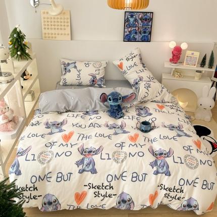 91家纺网 家纺一手货源 找家纺 （总）昔可家纺 2023新款迪士尼系列全棉四件套