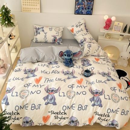 （总）昔可家纺 2023新款迪士尼系列全棉四件套