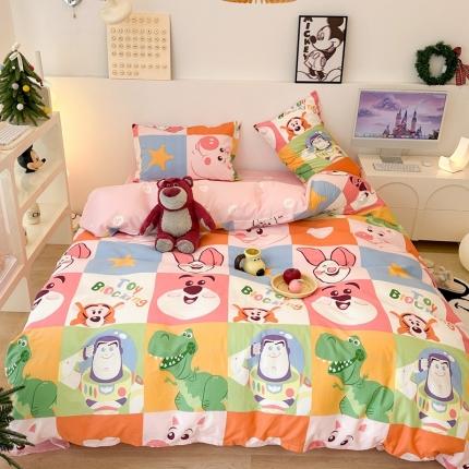 昔可家纺 2023新款迪士尼系列全棉四件套 乐园连连看