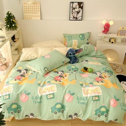 昔可家纺 2023新款迪士尼系列全棉四件套 汽车布鲁托