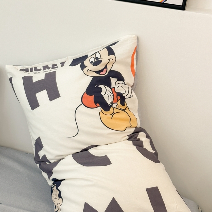 91家纺网 家纺一手货源 找家纺 昔可家纺 2023新款迪士尼系列全棉四件套 字母酷米奇