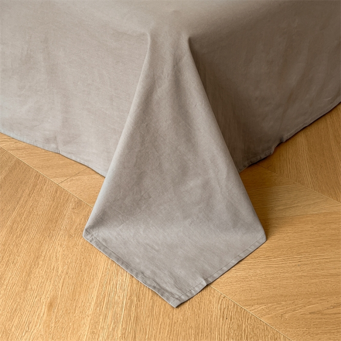 91家纺网 家纺一手货源 找家纺 蓝巢 2023新款全棉色织水洗棉四件套 沃格粉