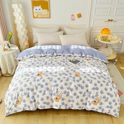 91家纺网 家纺一手货源 找家纺 卡普家居 2025新款全棉13070单品被套 碧玉佳人