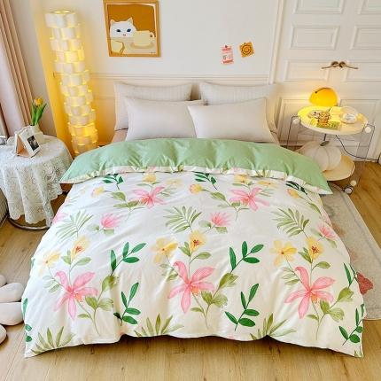 91家纺网 家纺一手货源 找家纺 卡普家居 2025新款全棉13070单品被套 花之恋