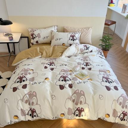 91家纺网 家纺一手货源 找家纺 （总）柚子YOUTH 2023新款40支13372全棉迪士尼系列四件套