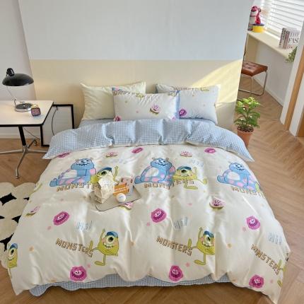 91家纺网 家纺一手货源 找家纺 （总）柚子YOUTH 2023新款40支13372全棉迪士尼系列四件套