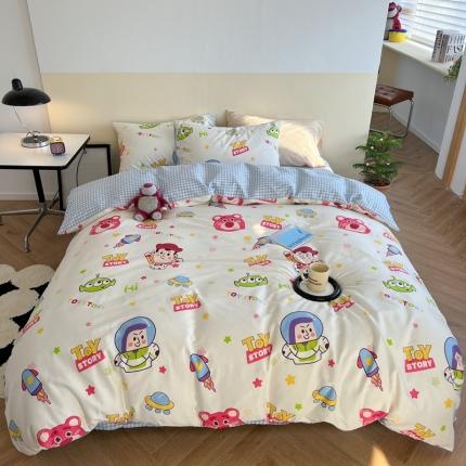 91家纺网 家纺一手货源 找家纺 （总）柚子YOUTH 2023新款40支13372全棉迪士尼系列四件套