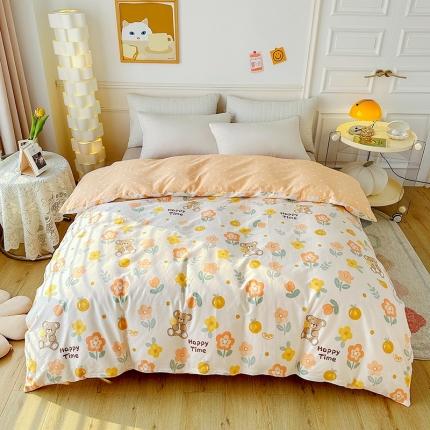 91家纺网 家纺一手货源 找家纺 卡普家居 2025新款全棉13070单品被套 秋日森林