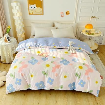 91家纺网 家纺一手货源 找家纺 卡普家居 2025新款全棉13070单品被套 雅秀-粉