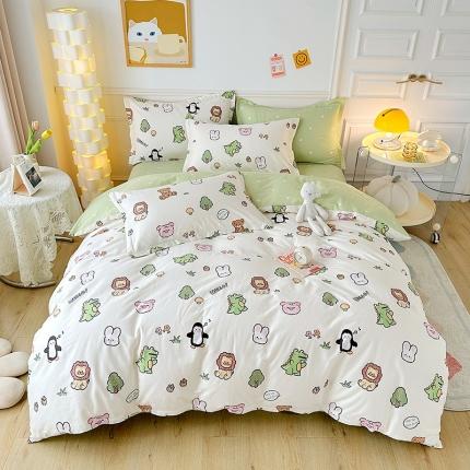 91家纺网 家纺一手货源 找家纺 卡普家居 2025新款全棉13070单品被套 野餐派对