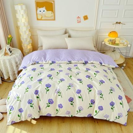 91家纺网 家纺一手货源 找家纺 卡普家居 2025新款全棉13070单品被套 韵染青花