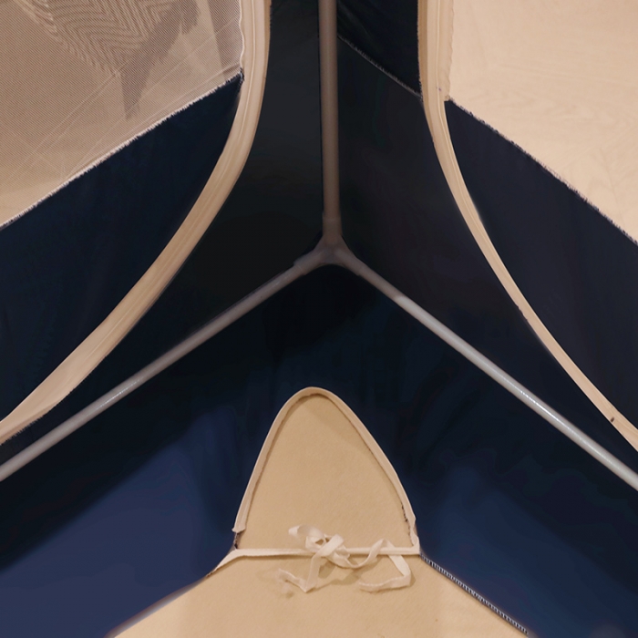 91家纺网 家纺一手货源 找家纺 千逸虹 2024新款防尘坐床回底蚊帐 优梦-藏青