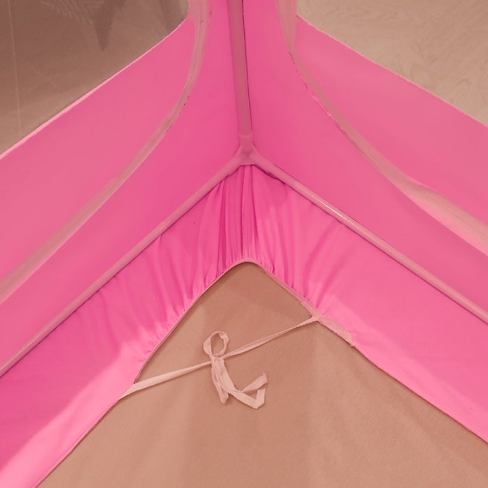 91家纺网 家纺一手货源 找家纺 千逸虹 2024新款防尘坐床回底蚊帐 优梦-魅粉