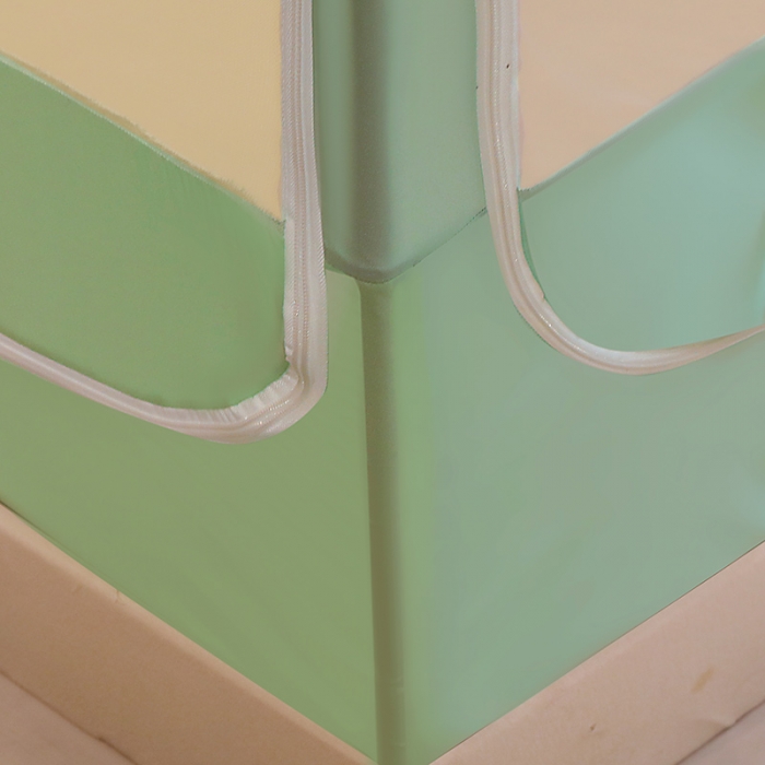 91家纺网 家纺一手货源 找家纺 千逸虹 2024新款防尘坐床回底蚊帐 优梦-天青