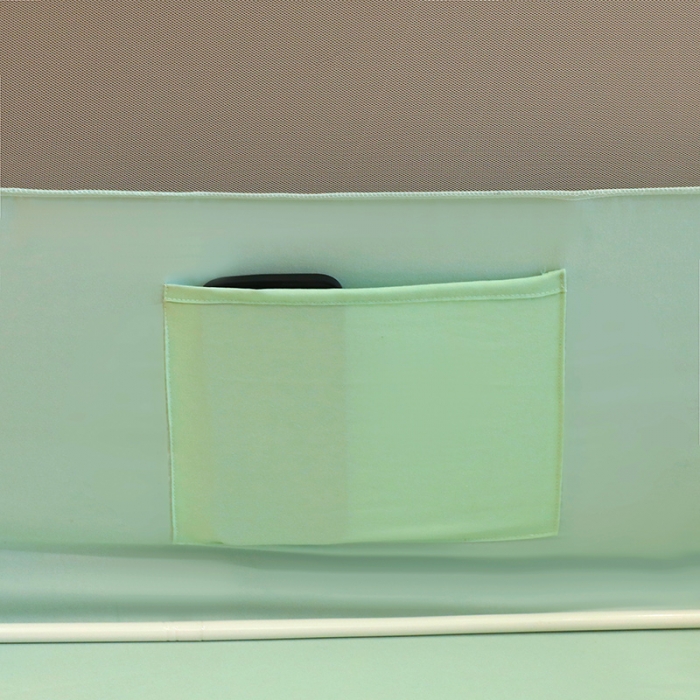 91家纺网 家纺一手货源 找家纺 千逸虹 2024新款防尘坐床回底蚊帐 优梦-天青