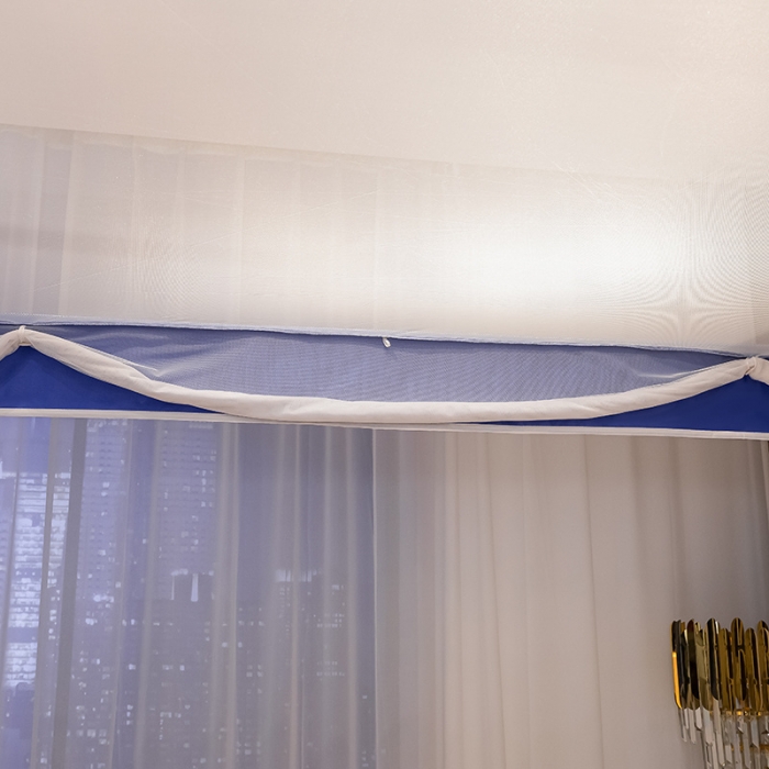 91家纺网 家纺一手货源 找家纺 （总）兆星 2023新款外穿三开门方顶坐床蚊帐