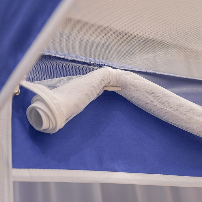 91家纺网 家纺一手货源 找家纺 （总）兆星 2023新款外穿三开门方顶坐床蚊帐