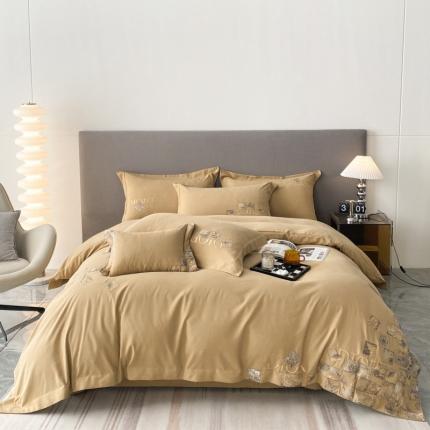 91家纺网 家纺一手货源 找家纺 （总）棉生活家纺 2023新款水洗牛奶蛋白棉四件套