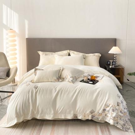 91家纺网 家纺一手货源 找家纺 （总）棉生活家纺 2023新款水洗牛奶蛋白棉四件套