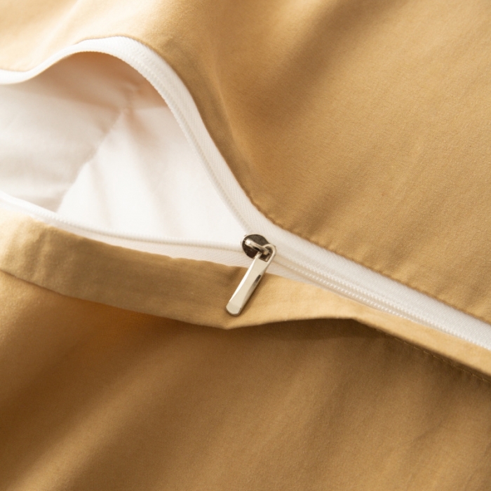 91家纺网 家纺一手货源 找家纺 棉生活家纺 2023新款水洗牛奶蛋白棉四件套 高级驼