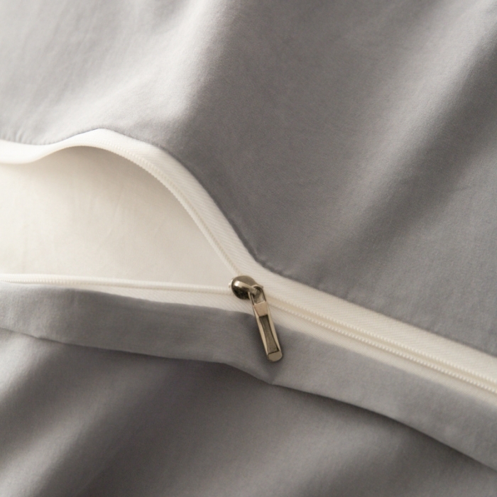 91家纺网 家纺一手货源 找家纺 棉生活家纺 2023新款水洗牛奶蛋白棉四件套 青雾灰