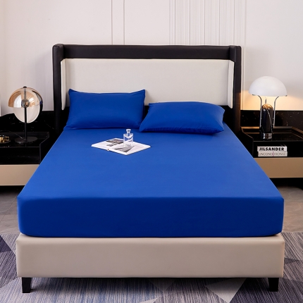 91家纺网 家纺一手货源 找家纺 （总）思诺羽 2024新款亲肤纯色防水床笠(所有尺寸均可定制)