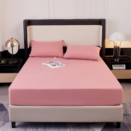 91家纺网 家纺一手货源 找家纺 （总）思诺羽 2024新款亲肤纯色防水床笠(所有尺寸均可定制)