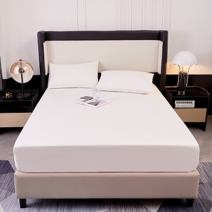 91家纺网 家纺一手货源 找家纺 （总）思诺羽 2024新款亲肤纯色防水床笠(所有尺寸均可定制)