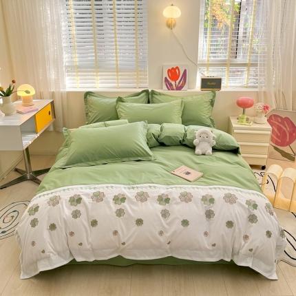 91家纺网 家纺一手货源 找家纺 （总）苏美 2024新款全棉13376绣花四件套