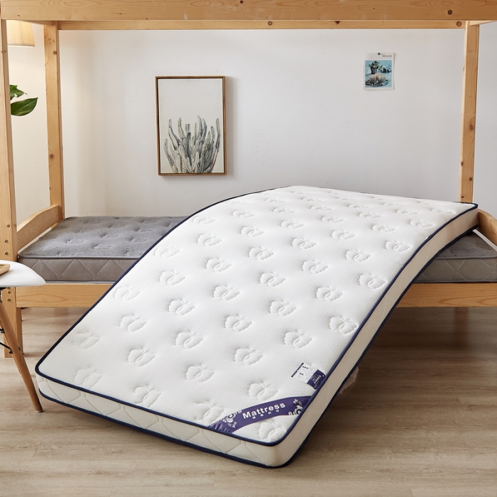 91家纺网 家纺一手货源 找家纺 （总）祁恋婷 2023新款针织棉提花立体乳胶学生床垫【床垫遮盖物】