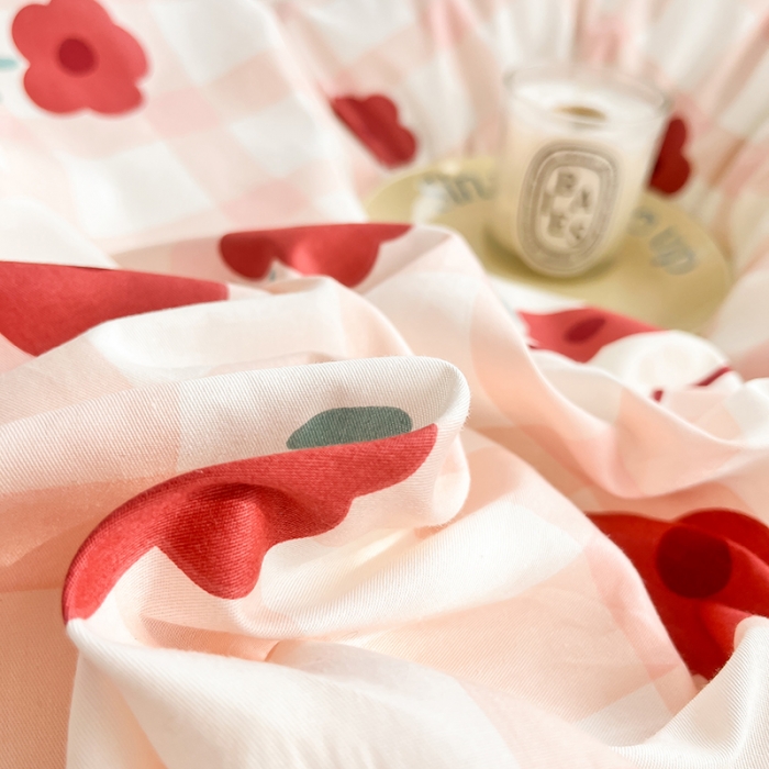 91家纺网 家纺一手货源 找家纺 呗旺鹿 2023新款13372全棉纯棉印花四件套直播款 若摇