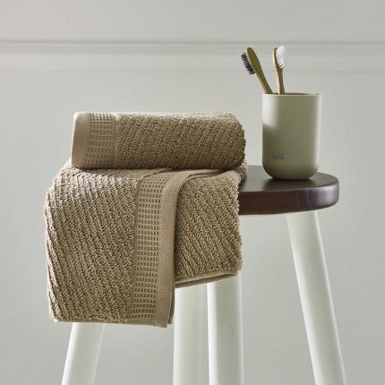 91家纺网 家纺一手货源 找家纺 安力森/诚臻酒店用品 2023新款维纳斯毛巾35*78 咖色