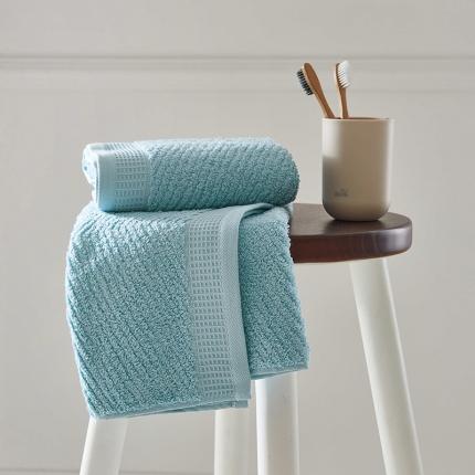 91家纺网 家纺一手货源 找家纺 安力森/诚臻酒店用品 2023新款维纳斯毛巾35*78 天蓝色