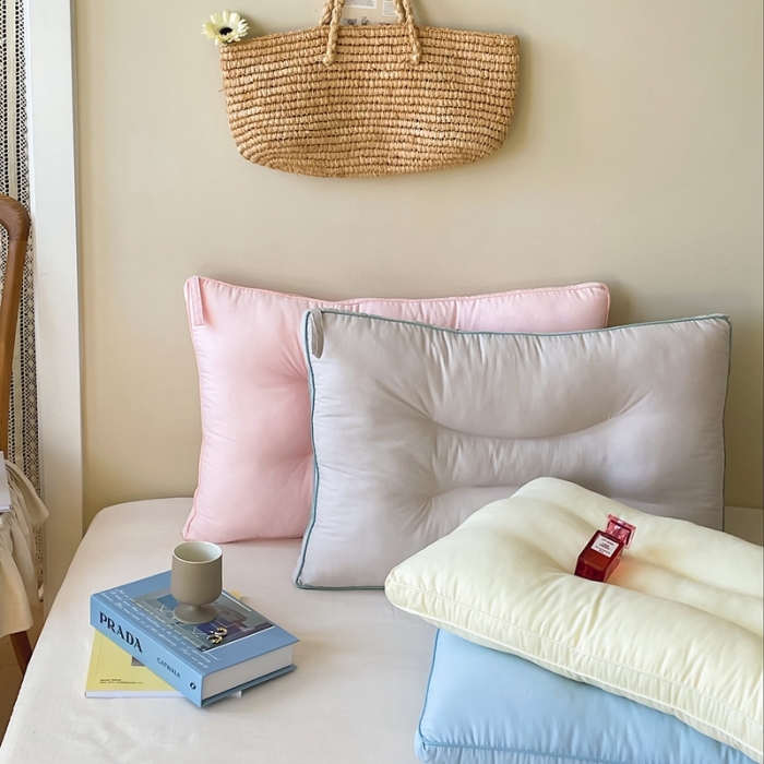 91家纺网 家纺一手货源 找家纺 （总）伟邦 2023新款马卡龙水洗护颈枕