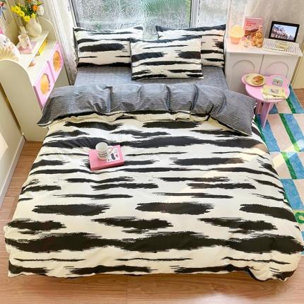 91家纺网 家纺一手货源 找家纺 （总）名兮 2023新款极简风全棉印花四件套