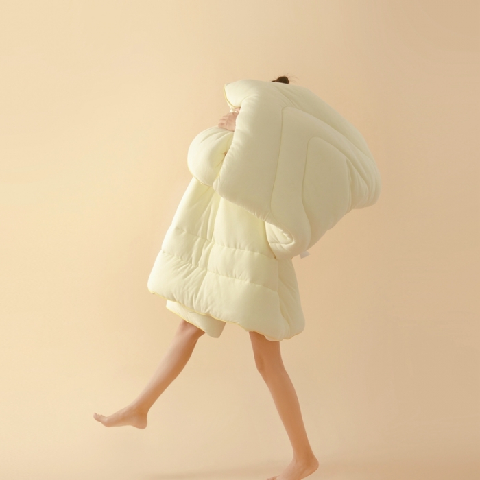 91家纺网 家纺一手货源 找家纺 卡姿家纺 2023新款玉米泡芙被