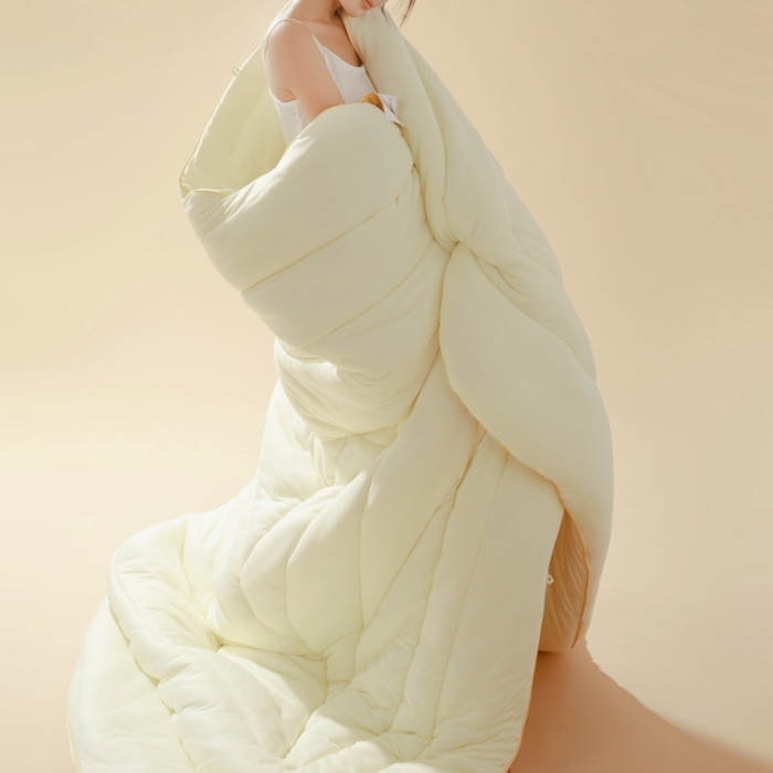 91家纺网 家纺一手货源 找家纺 卡姿家纺 2023新款玉米泡芙被