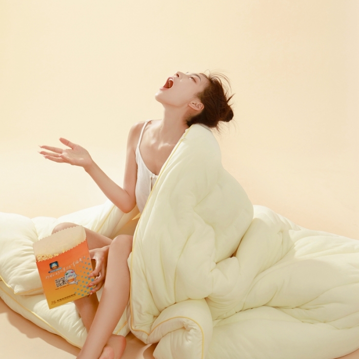 91家纺网 家纺一手货源 找家纺 卡姿家纺 2023新款玉米泡芙被