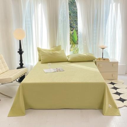 91家纺网 家纺一手货源 找家纺 (总) 眠博士 2023新款全棉华夫格床单三件套