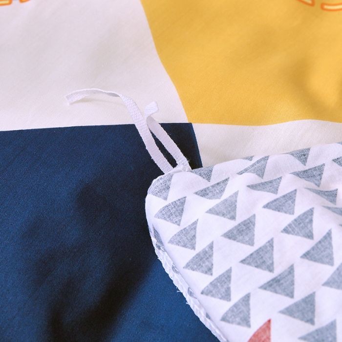 91家纺网 家纺一手货源 找家纺 拾物记 2023新款全棉喷气花卉条纹格子系列学生三件套 爱尔威