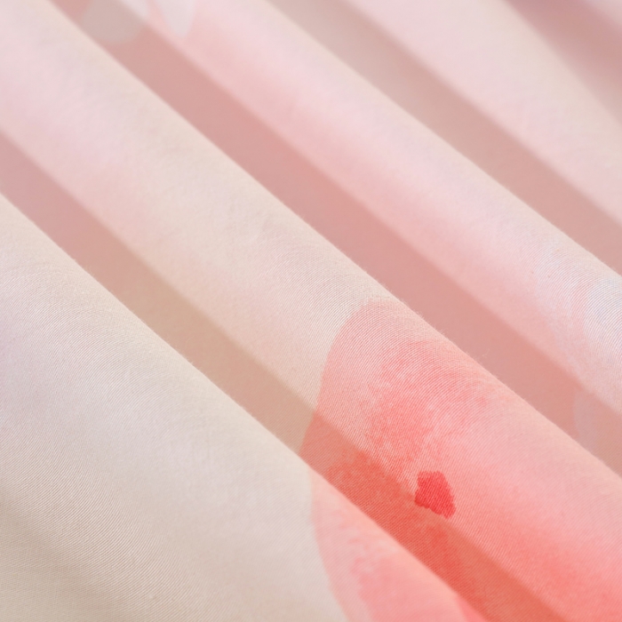 91家纺网 家纺一手货源 找家纺 拾物记 2023新款全棉喷气花卉条纹格子系列单被套 云上花园