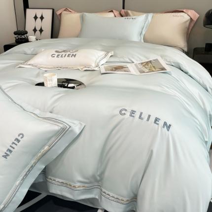 91家纺网 家纺一手货源 找家纺 （总）618家纺 2023新款100支长绒棉全棉纯棉四件套-赛纳系列