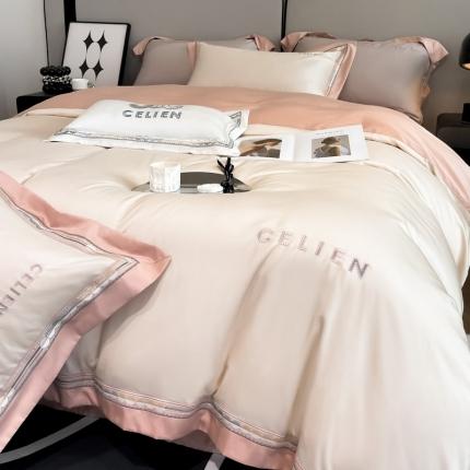 91家纺网 家纺一手货源 找家纺 （总）618家纺 2023新款100支长绒棉全棉纯棉四件套-赛纳系列